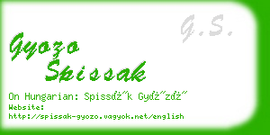 gyozo spissak business card